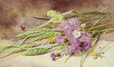 Grüner Weizen und Wildblumen von Helen Cordelia Coleman Angell